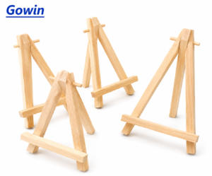 Beech wood mini easel for miniature canvas display and wholesale supply.