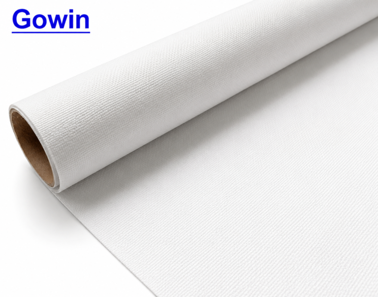 Poly-cotton canvas roll texture