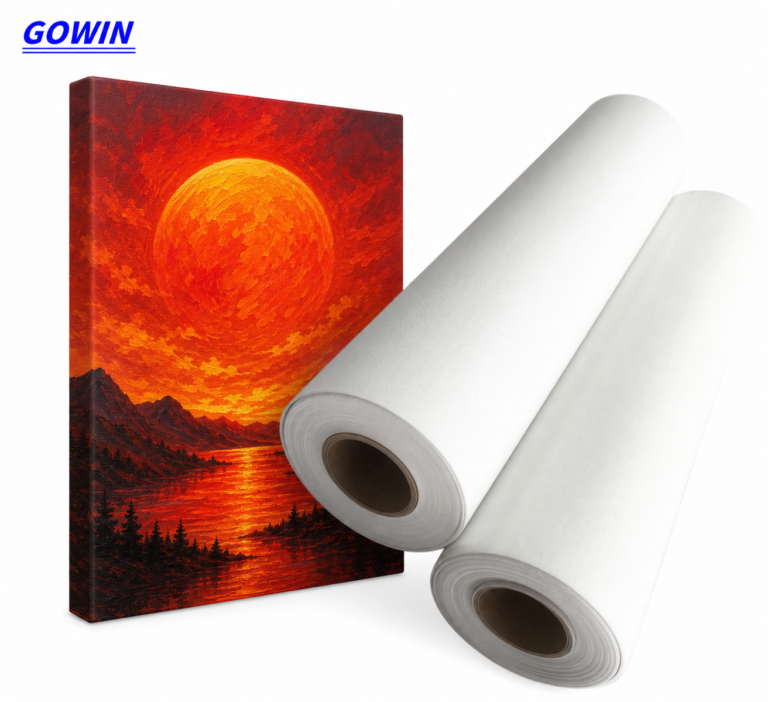 Water-based canvas roll sample testing before bulk order