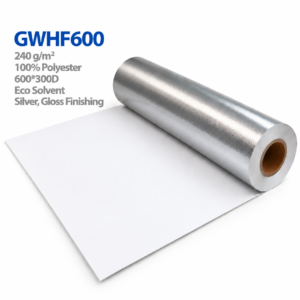 GWHF600 240gsm silver metallic eco-solvent printable canvas roll