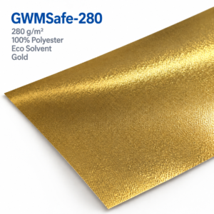 GWMSafe-280 gold metallic eco-solvent printable canvas roll