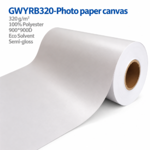 GWYRB320 320gsm semi-gloss polyester photo canvas roll